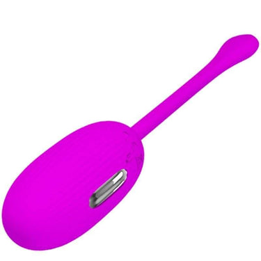Vibratore a Uovo Ricaricabile con Shock e Telecomando, Silicone Viola